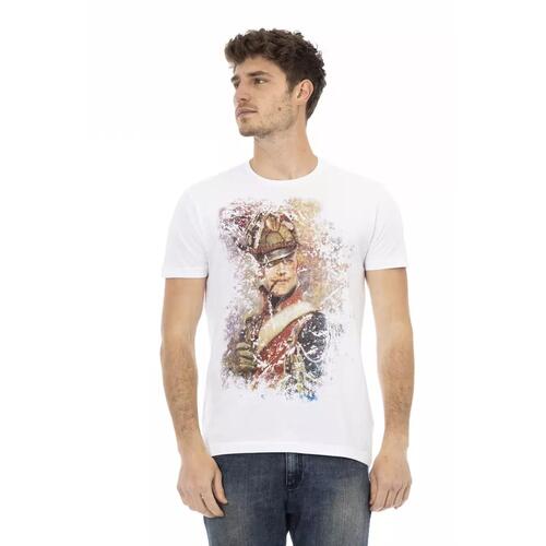 Short Sleeve T-shirt with Front Print 2XL Men - Main Image