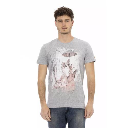 Short Sleeve T-shirt with Front Print XL Men - Main Image