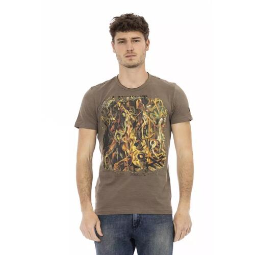 Printed Round Neck Short Sleeve T-shirt XL Men - Main Image