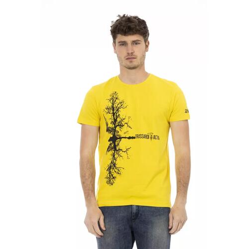 Short Sleeve T-shirt with Round Neck - Front Print M Men - Main Image
