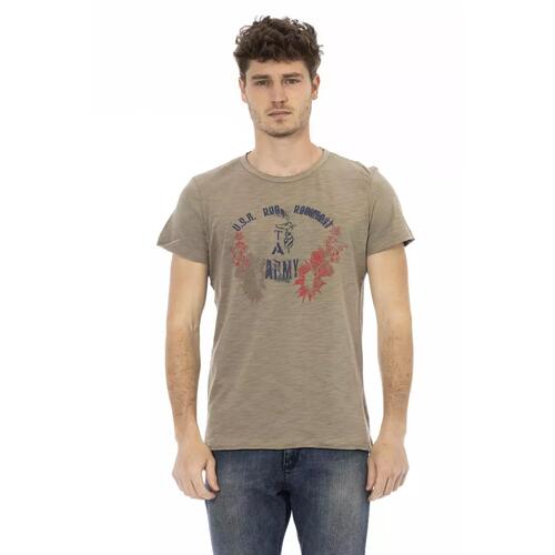 Short Sleeve T-shirt with Front Print XL Men - Main Image