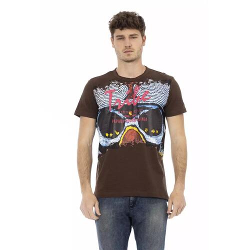 Short Sleeve T-shirt with Round Neck - Front Print 2XL Men - Main Image