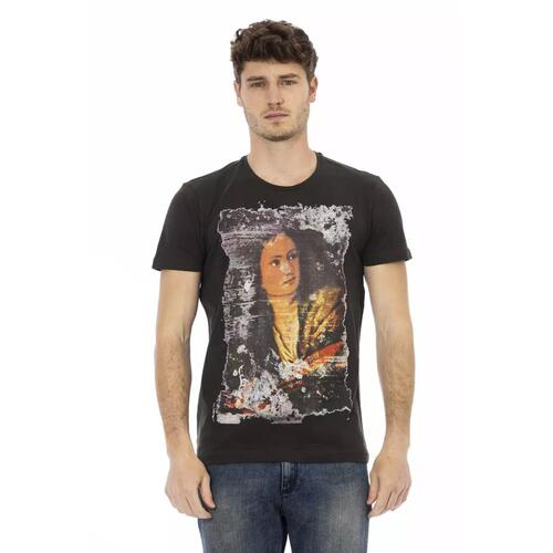 Front Print Short Sleeve T-shirt L Men - Main Image