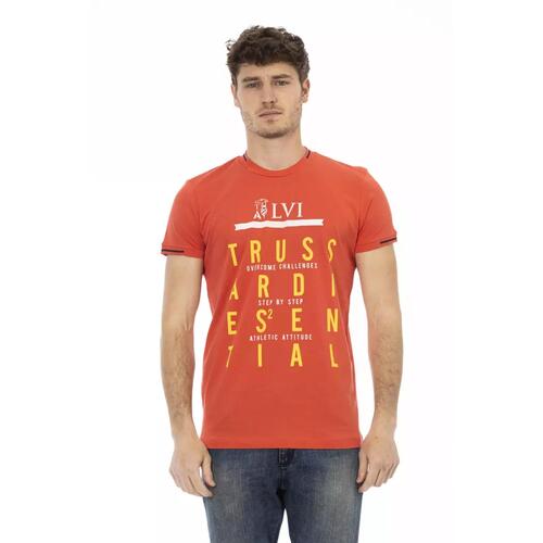 Short Sleeve T-shirt with Front Print XL Men - Main Image