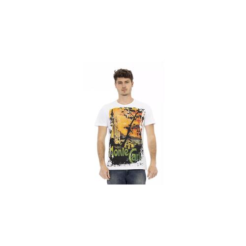 Short Sleeve T-shirt with Front Print 3XL Men - Main Image