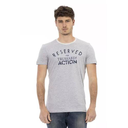 Short Sleeve T-shirt with Round Neck - Front Print 2XL Men - Main Image