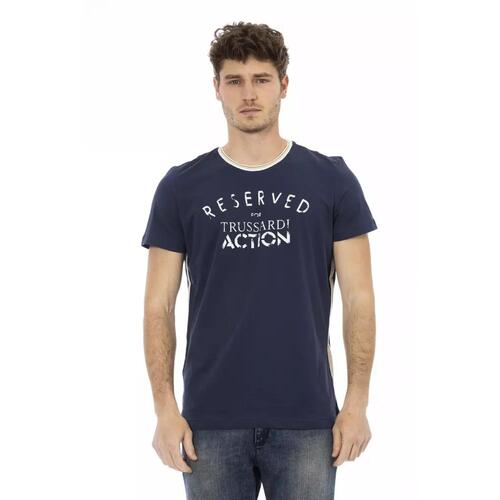 Short Sleeve T-shirt with Front Print XL Men - Main Image