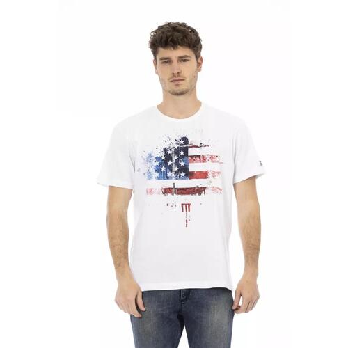 Short Sleeve T-shirt with Front Print 2XL Men - Main Image