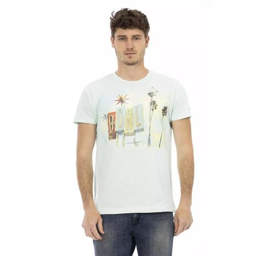 Short Sleeve T-shirt with Front Print XL Men - Main Image