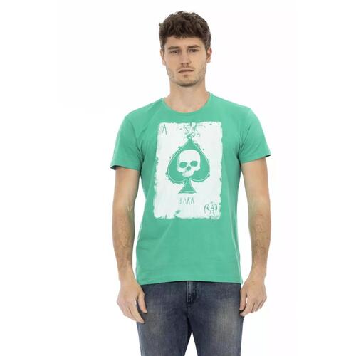 Short Sleeve T-shirt with Front Print XL Men - Main Image