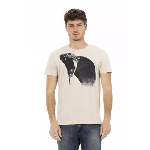 Short Sleeve T-shirt with Round Neck - Front Print M Men - Main Image