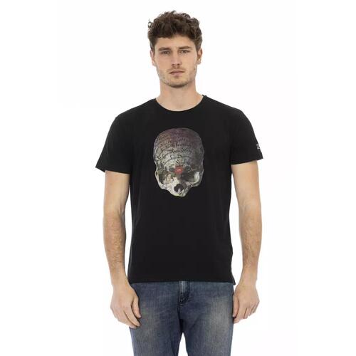 Short Sleeve T-shirt with Front Print 2XL Men - Main Image