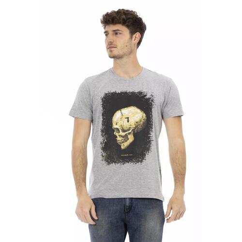 Short Sleeve T-shirt With Round Neck. Front Print. M Men - Main Image