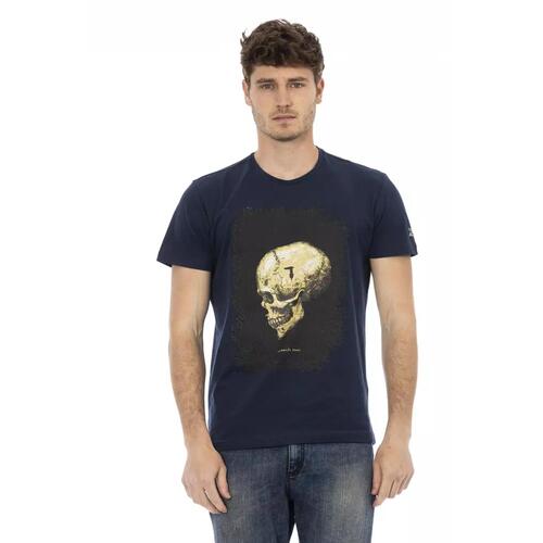 Short Sleeve T-shirt with Front Print XL Men - Main Image