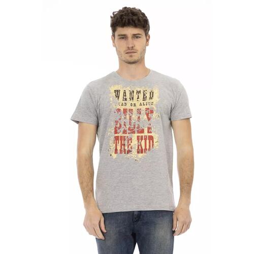 Printed Round Neck Short Sleeve T-shirt M Men - Main Image