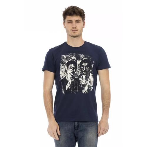 Short Sleeve T-shirt with Front Print XL Men - Main Image