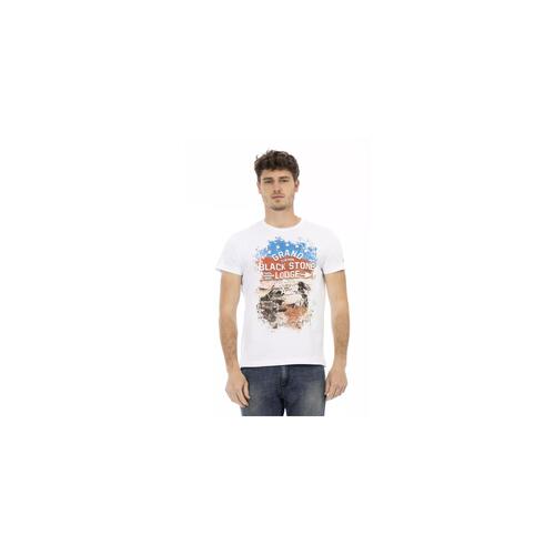 Short Sleeve T-shirt with Front Print XL Men - Main Image