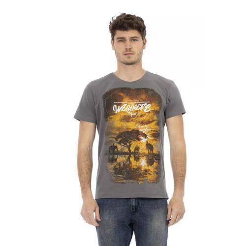 Short Sleeve T-shirt with Front Print S Men - Main Image