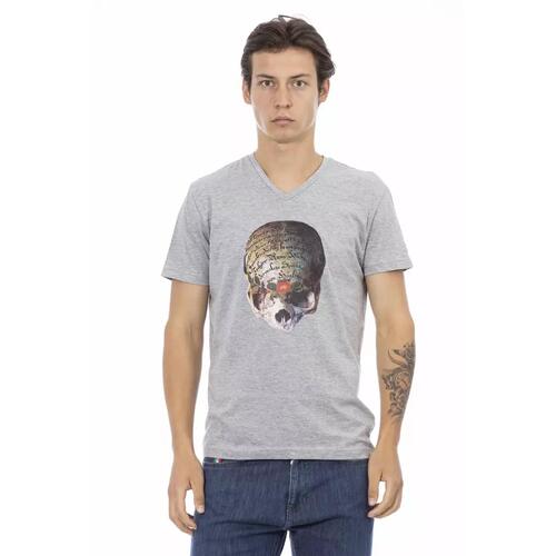 Front Print V-Neck Short Sleeve T-Shirt XL Men - Main Image