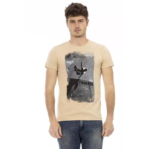 Short Sleeve T-shirt with Front Print 2XL Men - Main Image
