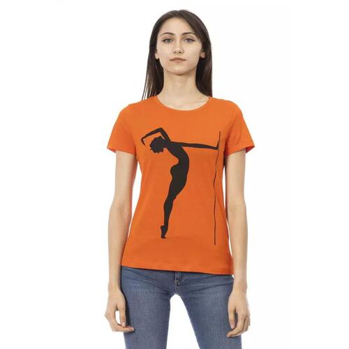 Trussardi Action Women's Orange Cotton Tops & T-Shirt - L - Main Image
