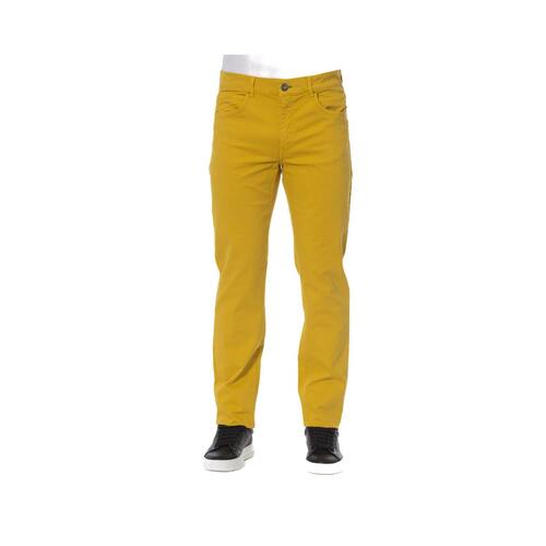 Trussardi Jeans Men's Yellow Cotton Jeans & Pant - W30 US - Main Image