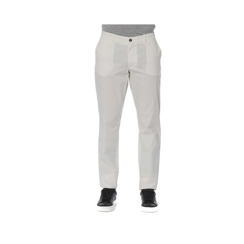 Trussardi Jeans Men's White Cotton Jeans & Pant - W54 US - Main Image