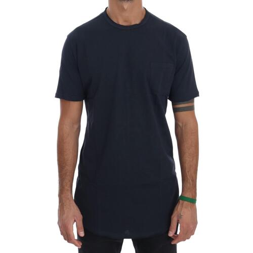 100% Authentic Daniele Alessandrini Blue Logo T-Shirt S Men - Main Image