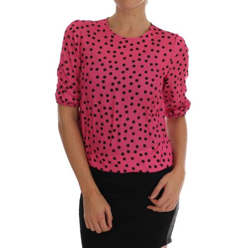 Enchanted Sicily Silk Blouse with Polka Dots 36 IT Women - Main Image