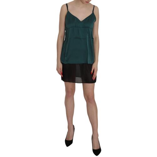 Spaghetti Strap Shift Mini Dress in 100% Silk 42 IT Women - Main Image