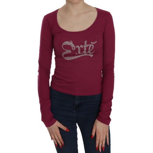 EXTE Fuchsia Crystal Embellished Blouse 42 IT Women - Main Image