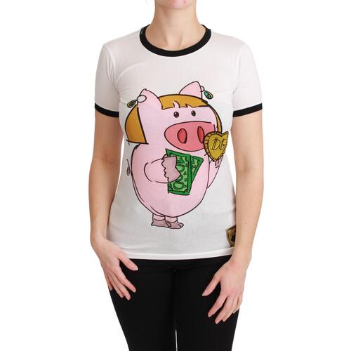 Dolce & Gabbana Year of the Pig Crewneck T-shirt 46 IT Women - Main Image