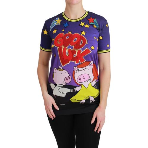Gorgeous Dolce & Gabbana Year of the Pig 2019 T-shirt 36 IT Women - Main Image