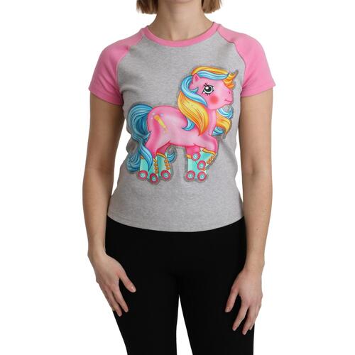 Moschino Couture Crew Neck T-shirt with My Little Pony Motif 36 IT Women - Main Image