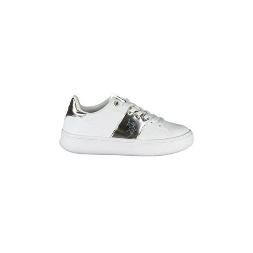 US POLO ASSN Women's White Polyester Sneaker - 39 EU - Main Image