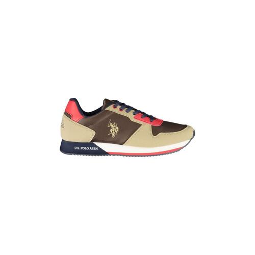 US POLO ASSN Men's Brown Polyester Sneaker - 44 EU - Main Image