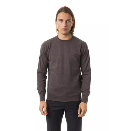 Embroidered Extrafine Wool Merinos Crew Neck Sweater XL Men - Main Image