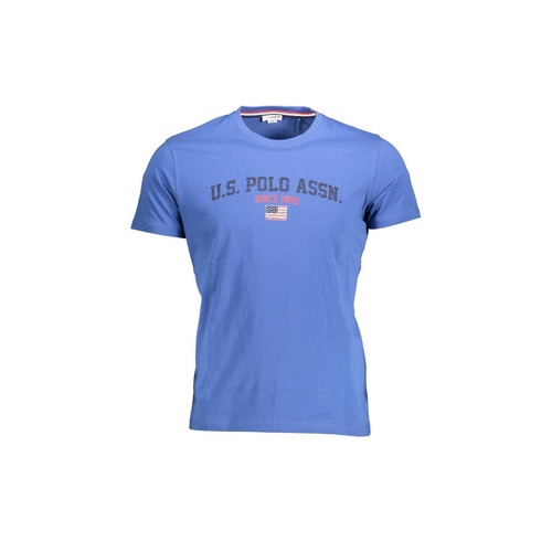 US POLO ASSN Men's Classic Blue Crew Neck Cotton Tee - 2XL - Main Image