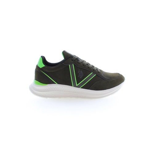 US POLO ASSN Men's Green Polyester Sneaker - 41 EU - Main Image