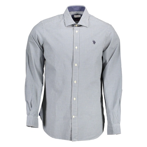 US POLO ASSN Men's Light Blue Cotton Shirt - XL - Main Image