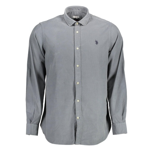 US POLO ASSN Men's Blue Cotton Shirt - 2XL - Main Image
