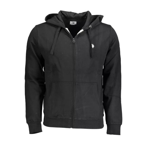 US POLO ASSN Men's Black Cotton Sweater - 2XL - Main Image