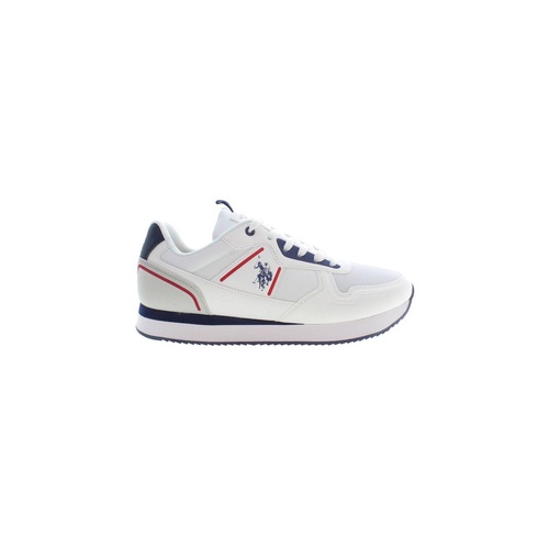 US POLO ASSN Men's White Polyester Sneaker - 45 EU - Main Image