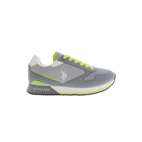 US POLO ASSN Men's Gray Polyester Sneaker - 44 EU - Main Image