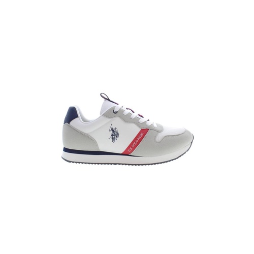 US POLO ASSN Men's White Polyester Sneaker - 46 EU - Main Image