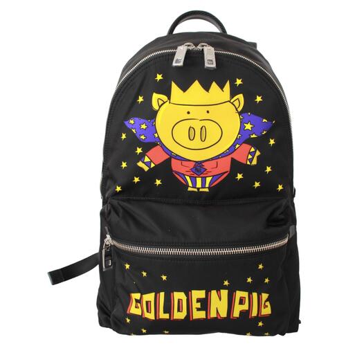 Dolce & Gabbana Mens Bag with Golden Pig Print One Size Men - Main Image