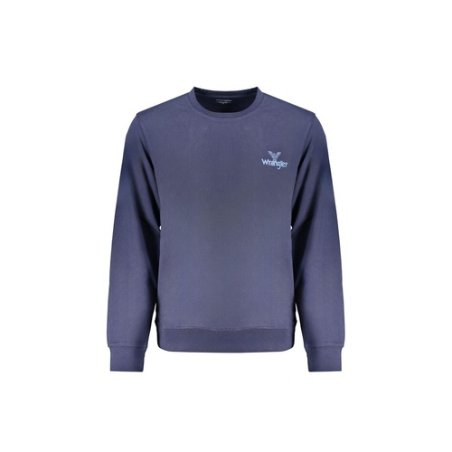Wrangler Men's Blue Cotton Sweater - M - Main Image