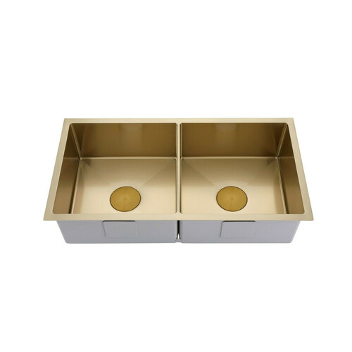 2023 Burnished Brass Gold stainless steel 304 double bowl kitchen sink - Main Image