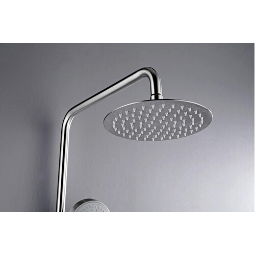 2023 Brushed Nickel Solid Stainless Steel 304 made shower set w diverter 200 mm head sprayer hand held head Suit Outdoor - Main Image