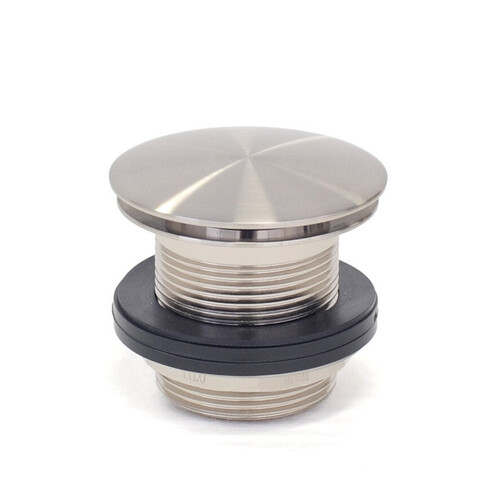 2021 new brushed Nickel Brushed stainless steel Pop Up Waste Plug 40 mm NO Overflow - Main Image